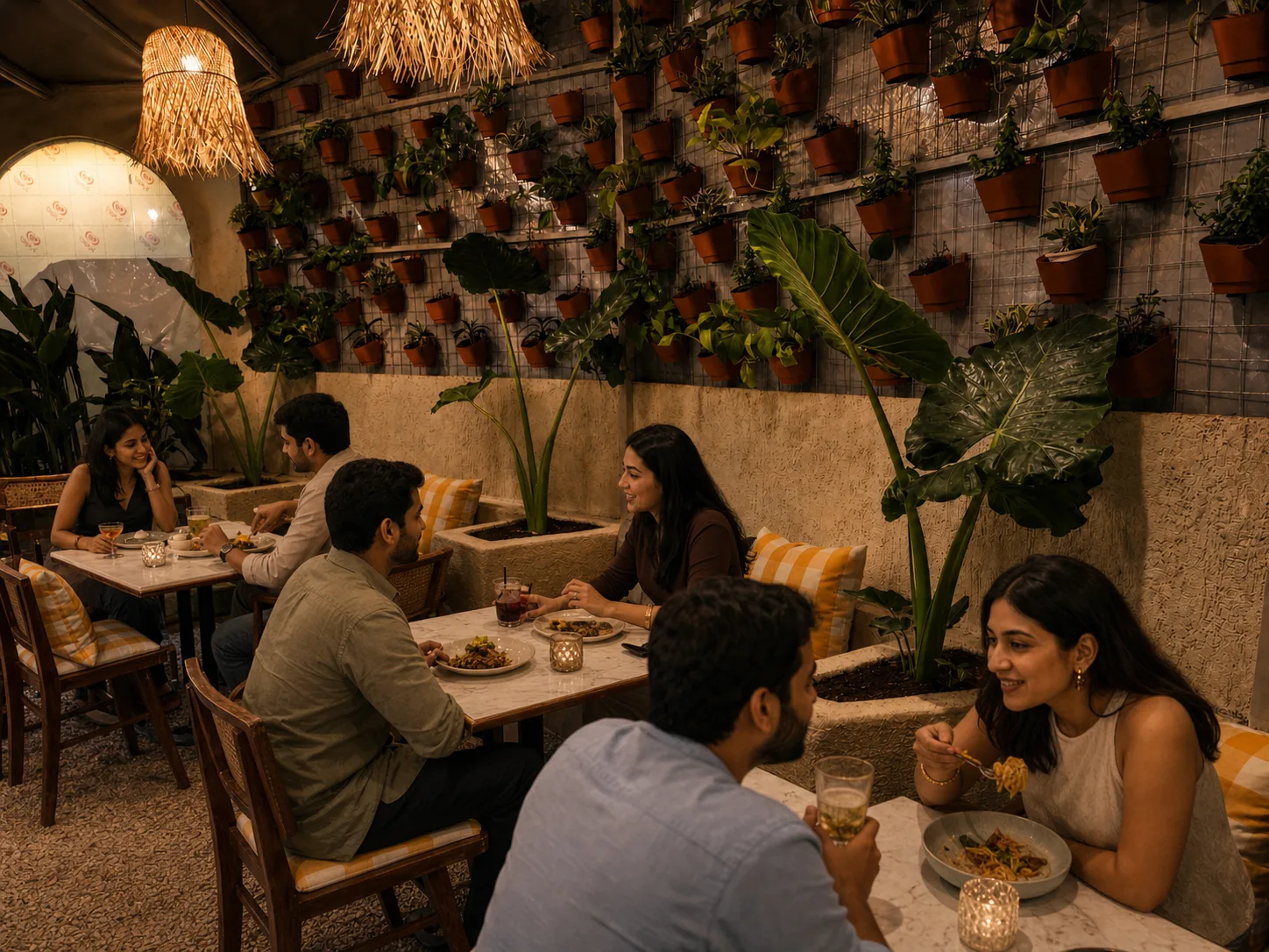 Outdoor seating at Goat Brew in Andheri West